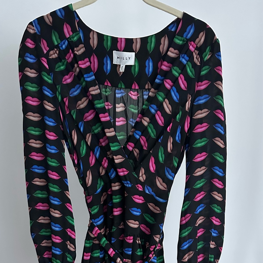 MILLY Katty wrap dress NWOT - Picture 3 of 4